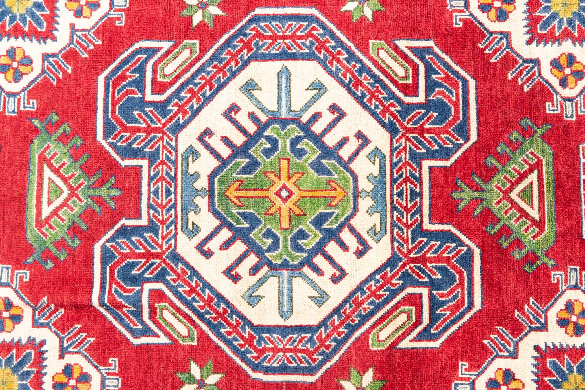 200cm x 295cm anudado a mano Kazak Alfombra