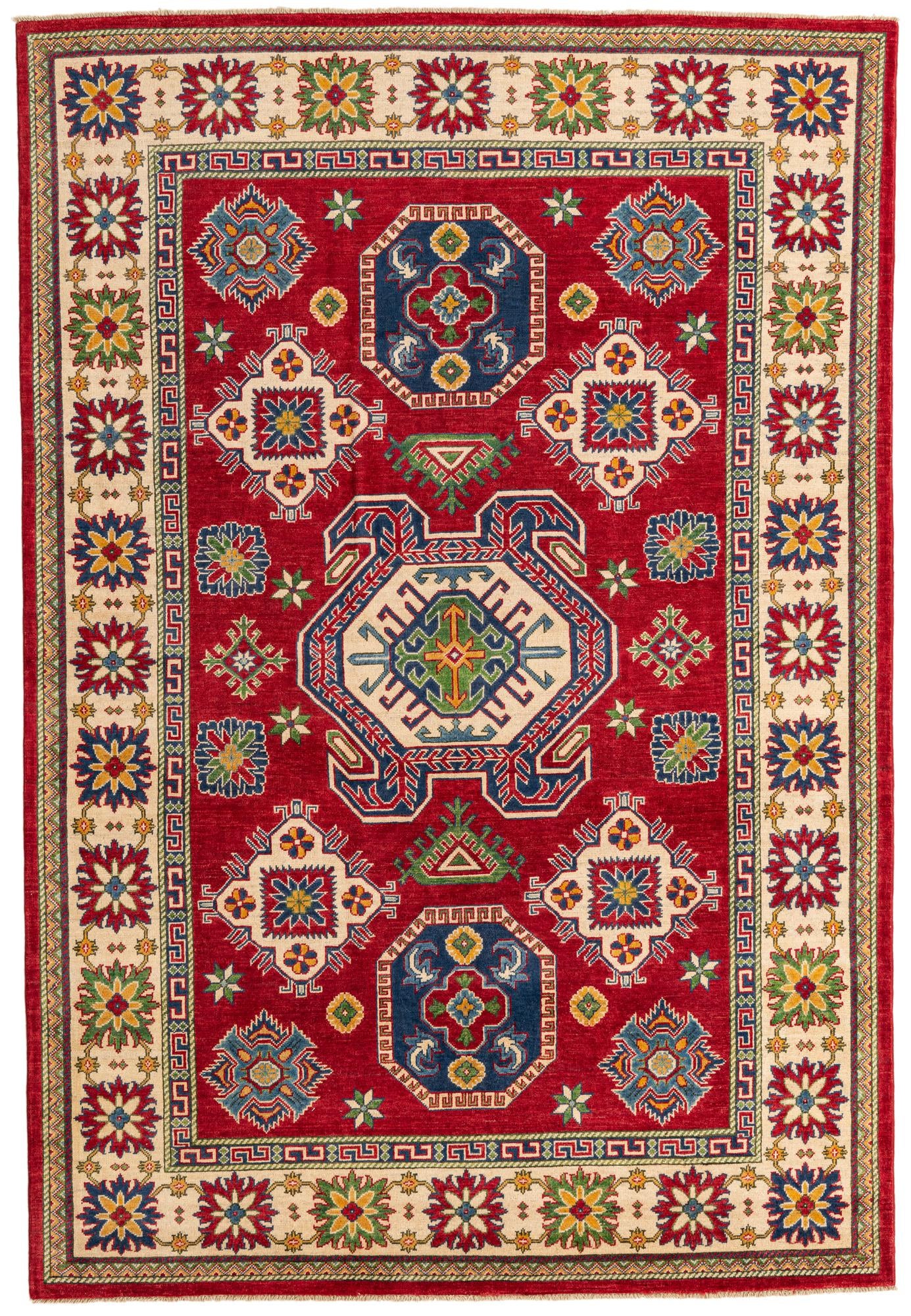 200cm x 295cm anudado a mano Kazak Alfombra