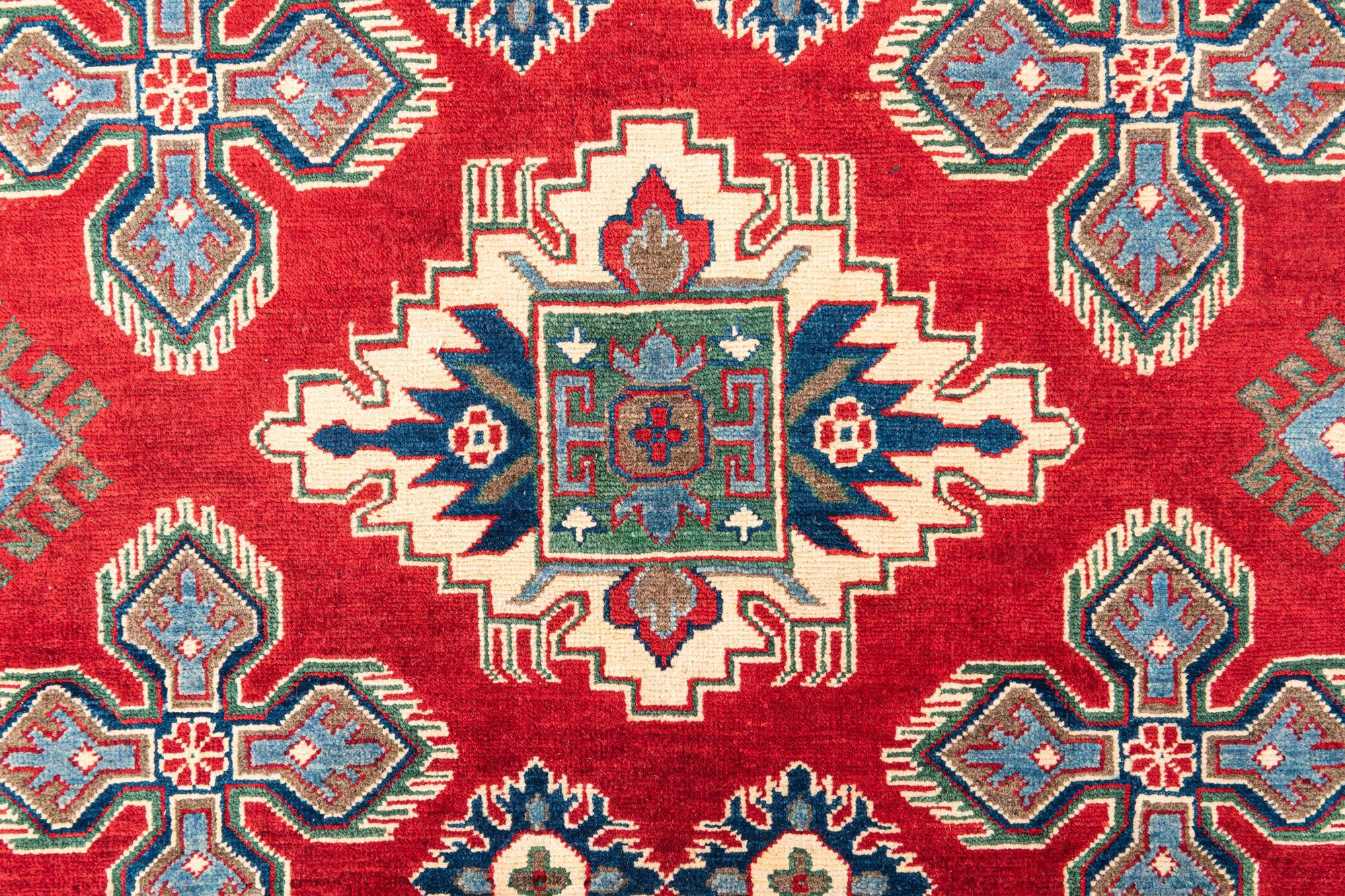 6' x 9' 2 Hand Knotted Kazak Rug