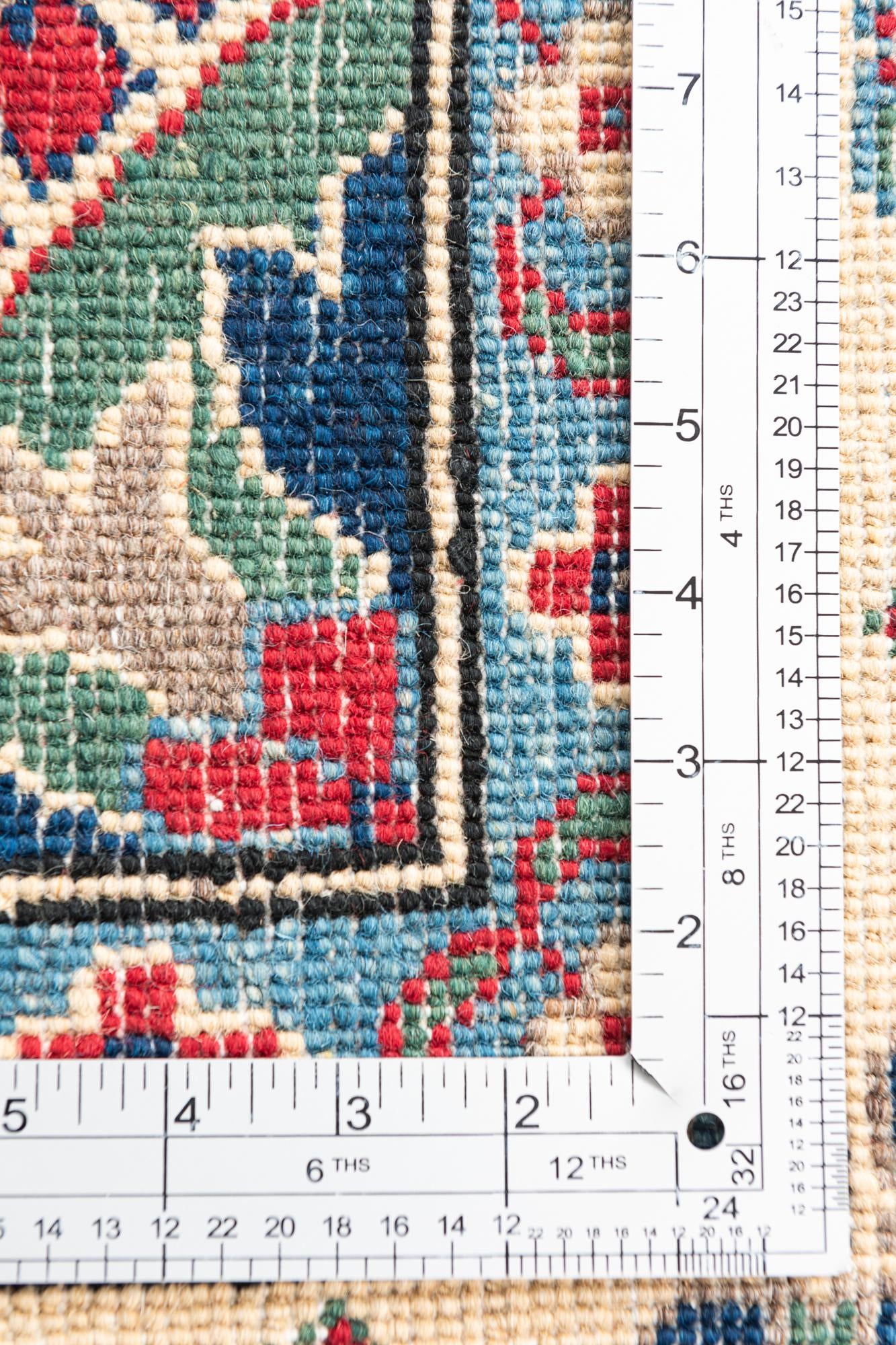 6' x 9' 2 Hand Knotted Kazak Rug