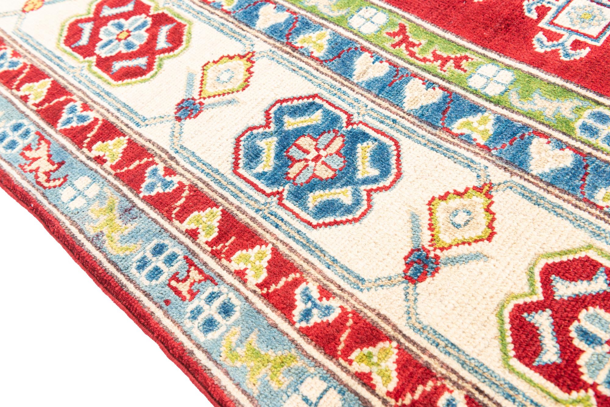 6' 3 x 10' Hand Knotted Kazak Rug