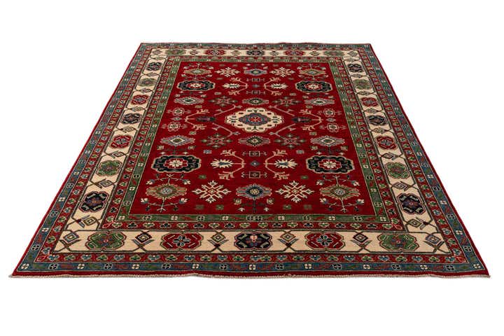 6' 8 x 9' 9 Hand Knotted Kazak Rug