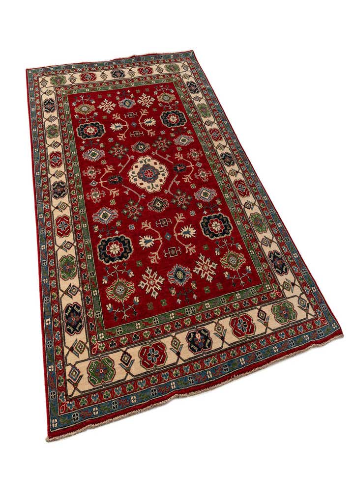6' 8 x 9' 9 Hand Knotted Kazak Rug