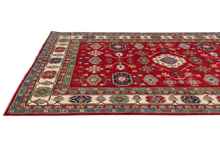 6' 8 x 9' 9 Hand Knotted Kazak Rug