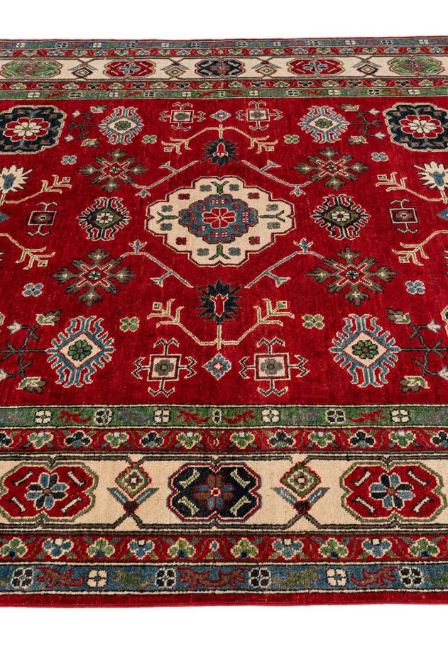 Detail image of 6' 8 x 9' 9 Hand Knotted Kazak Rug