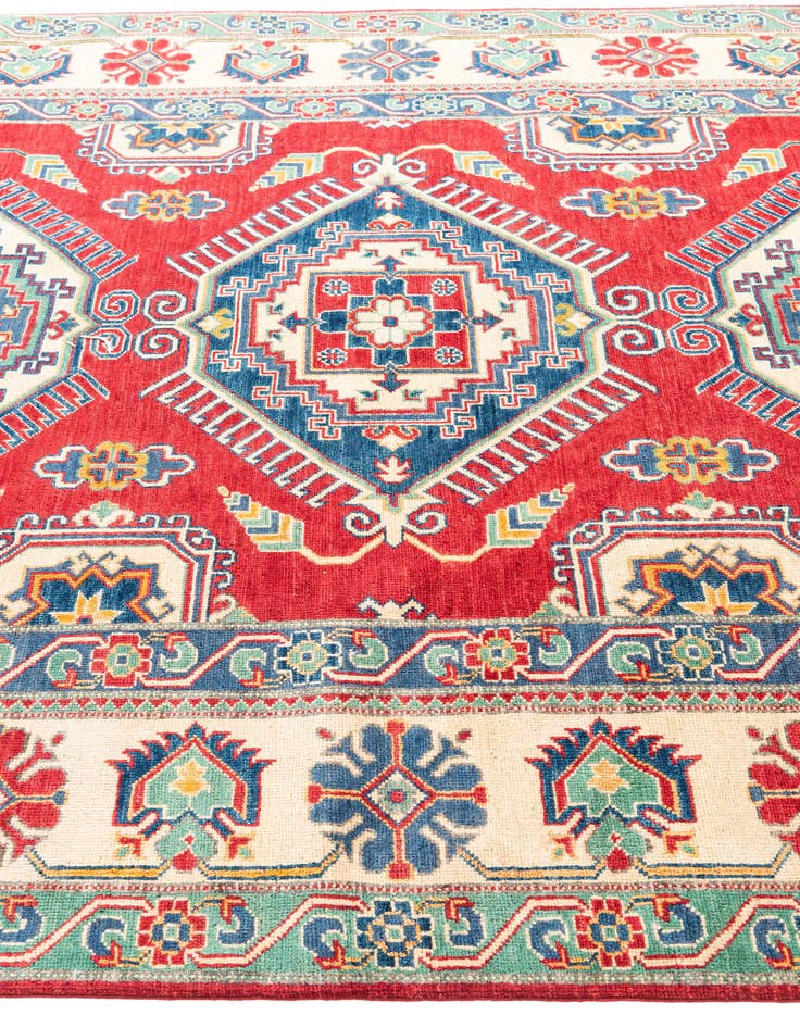 Detail image of 6' 6 x 9' 9  Hand Knotted Kazak Rug