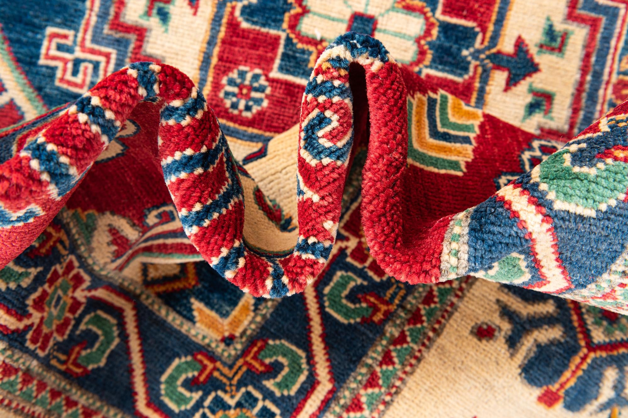 6' 6 x 9' 9 Hand Knotted Kazak Rug