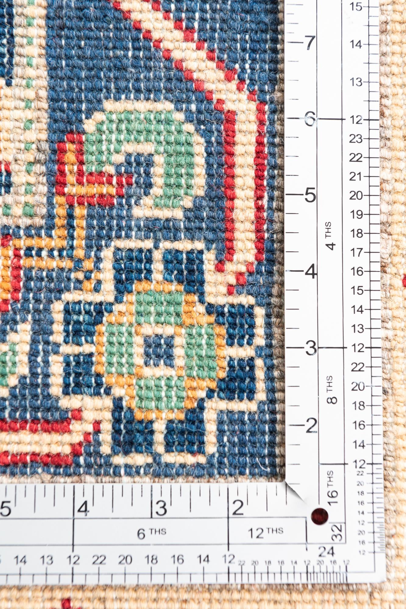 6' 6 x 9' 9 Hand Knotted Kazak Rug