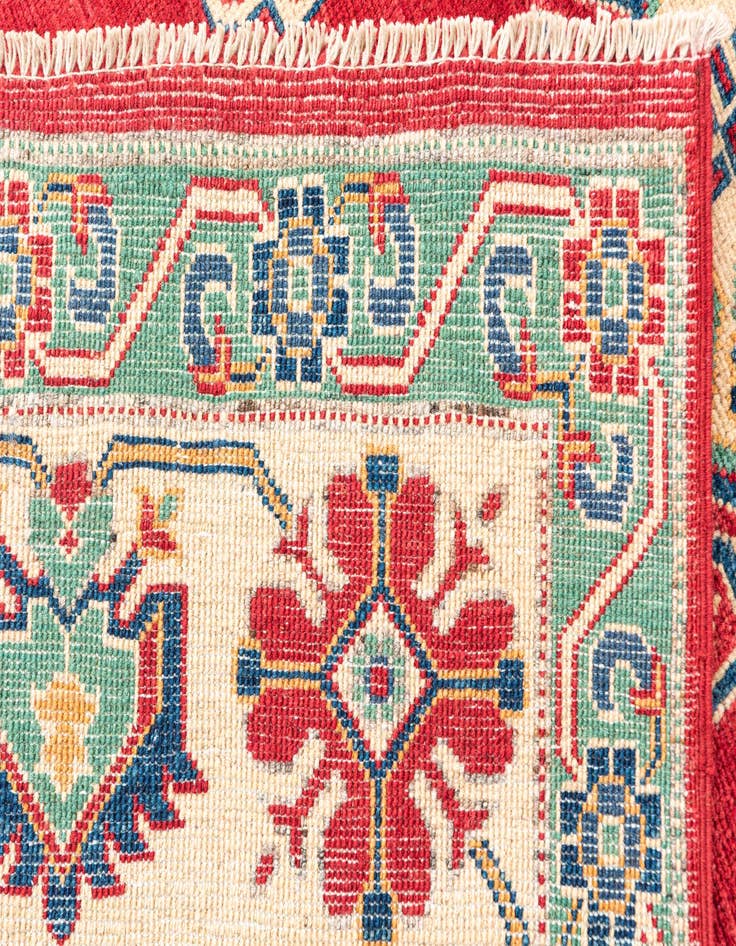 Detail image of 6' 6 x 9' 9  Hand Knotted Kazak Rug