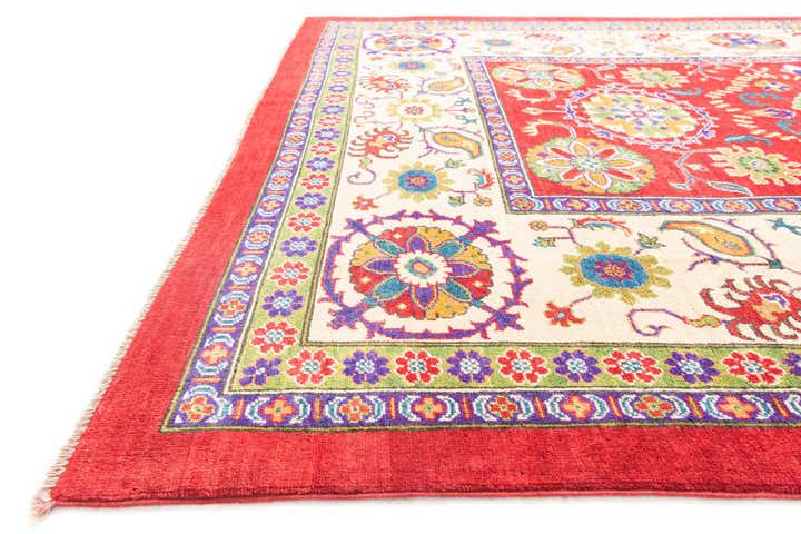 6' 7 x 9' 6 Hand Knotted Kazak Rug