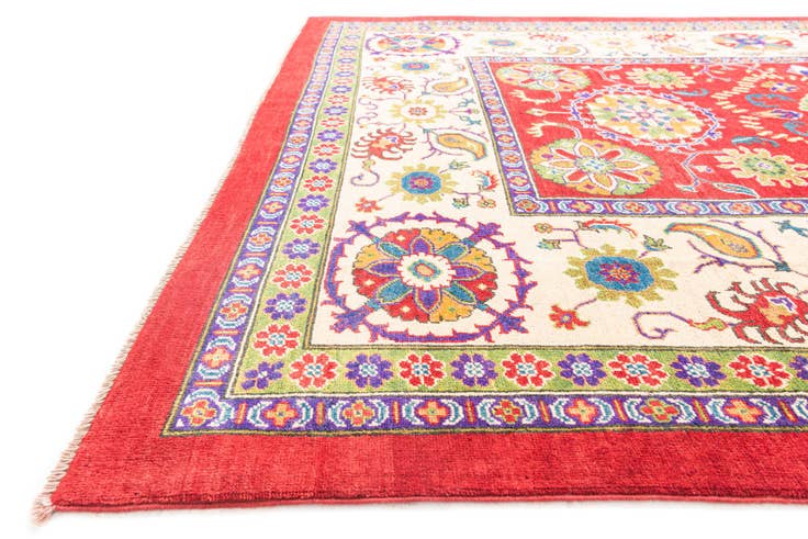 Detail image of 6' 7 x 9' 6 Hand Knotted Kazak Rug