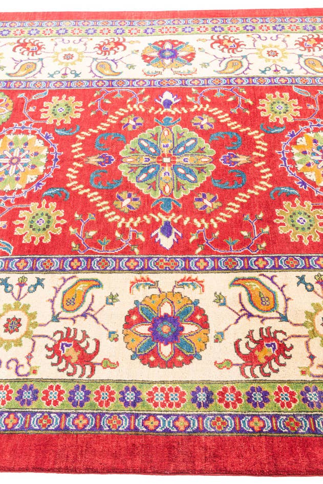 Detail image of 6' 7 x 9' 6 Hand Knotted Kazak Rug