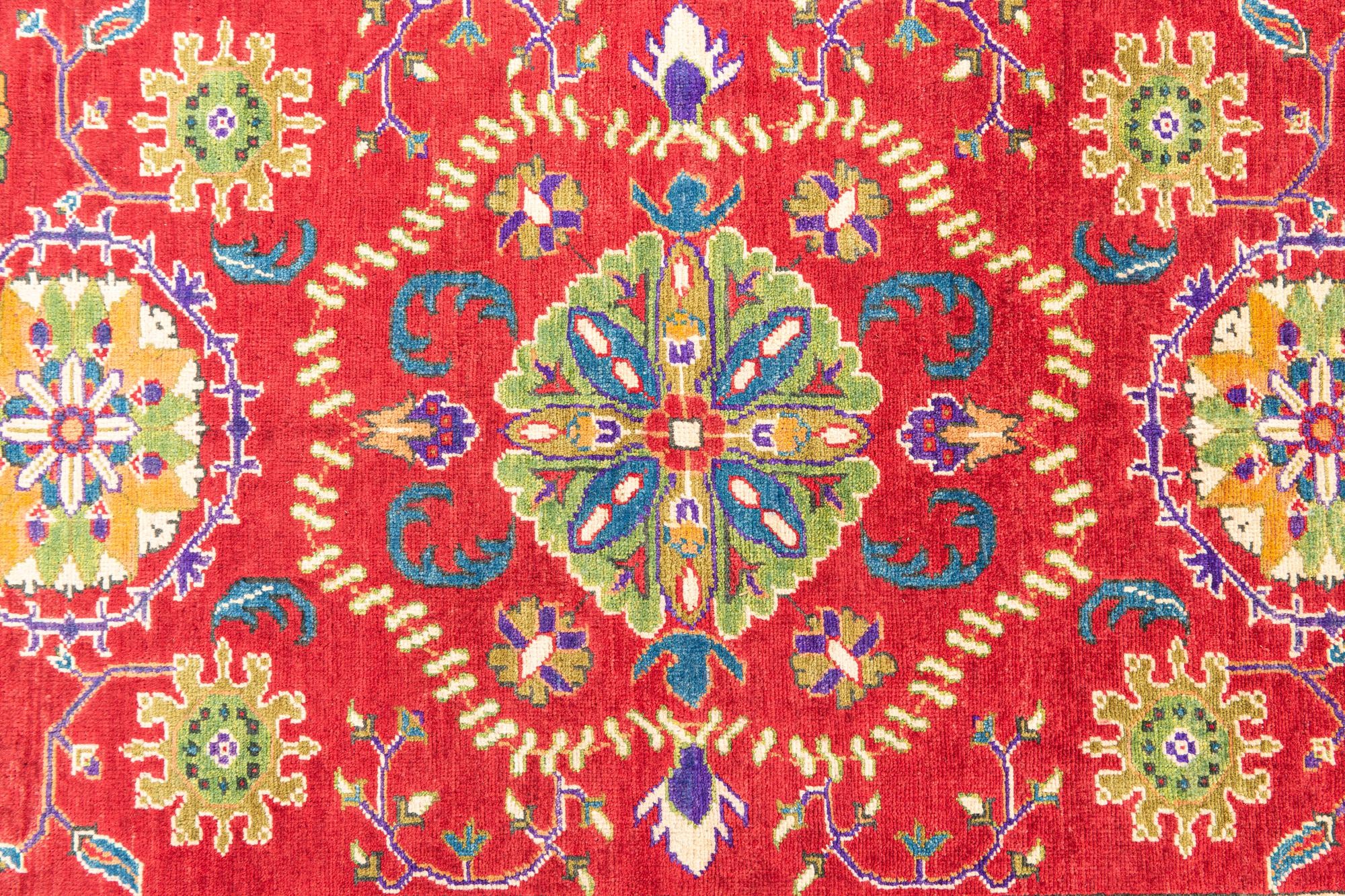 6' 7 x 9' 6 Hand Knotted Kazak Rug