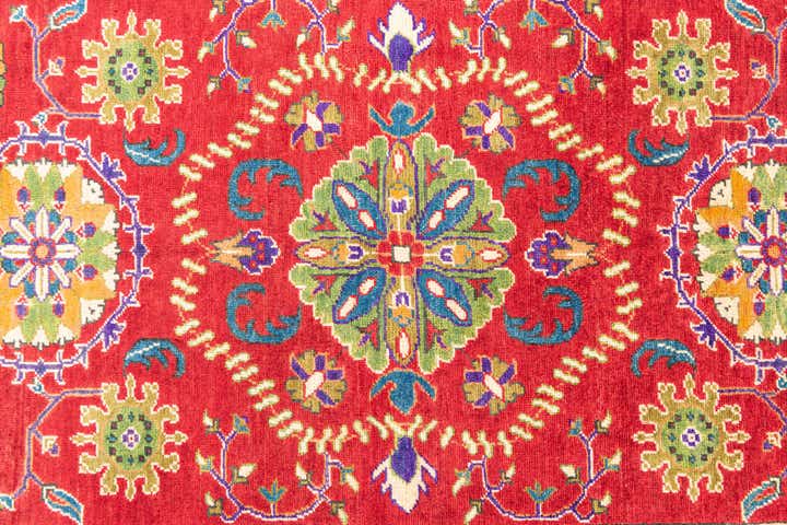 6' 7 x 9' 6 Hand Knotted Kazak Rug