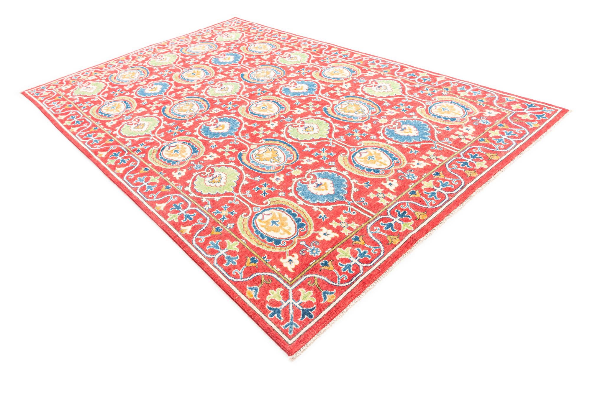 6' 8 x 10' 4 Hand Knotted Kazak Rug