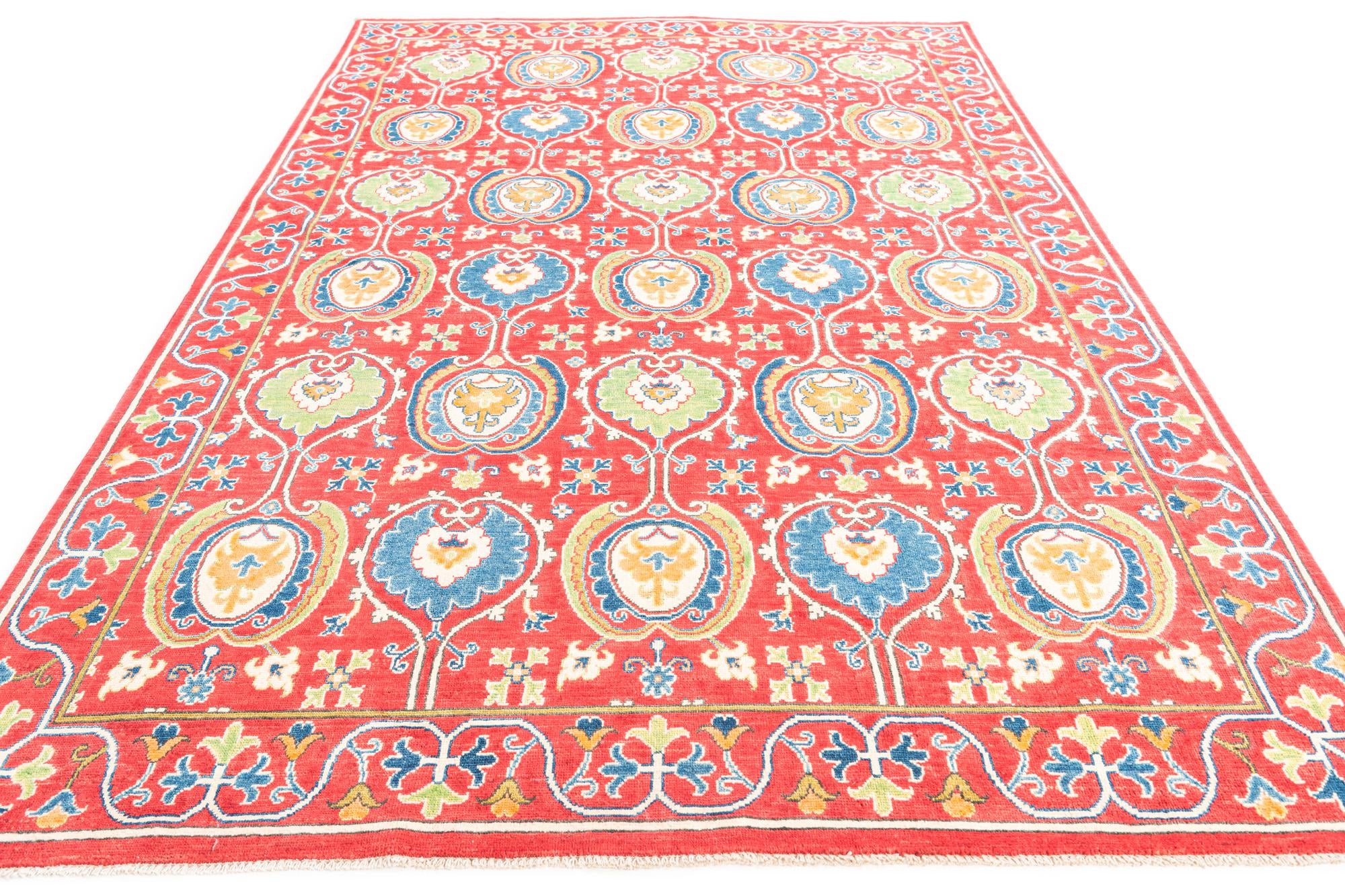 6' 8 x 10' 4 Hand Knotted Kazak Rug