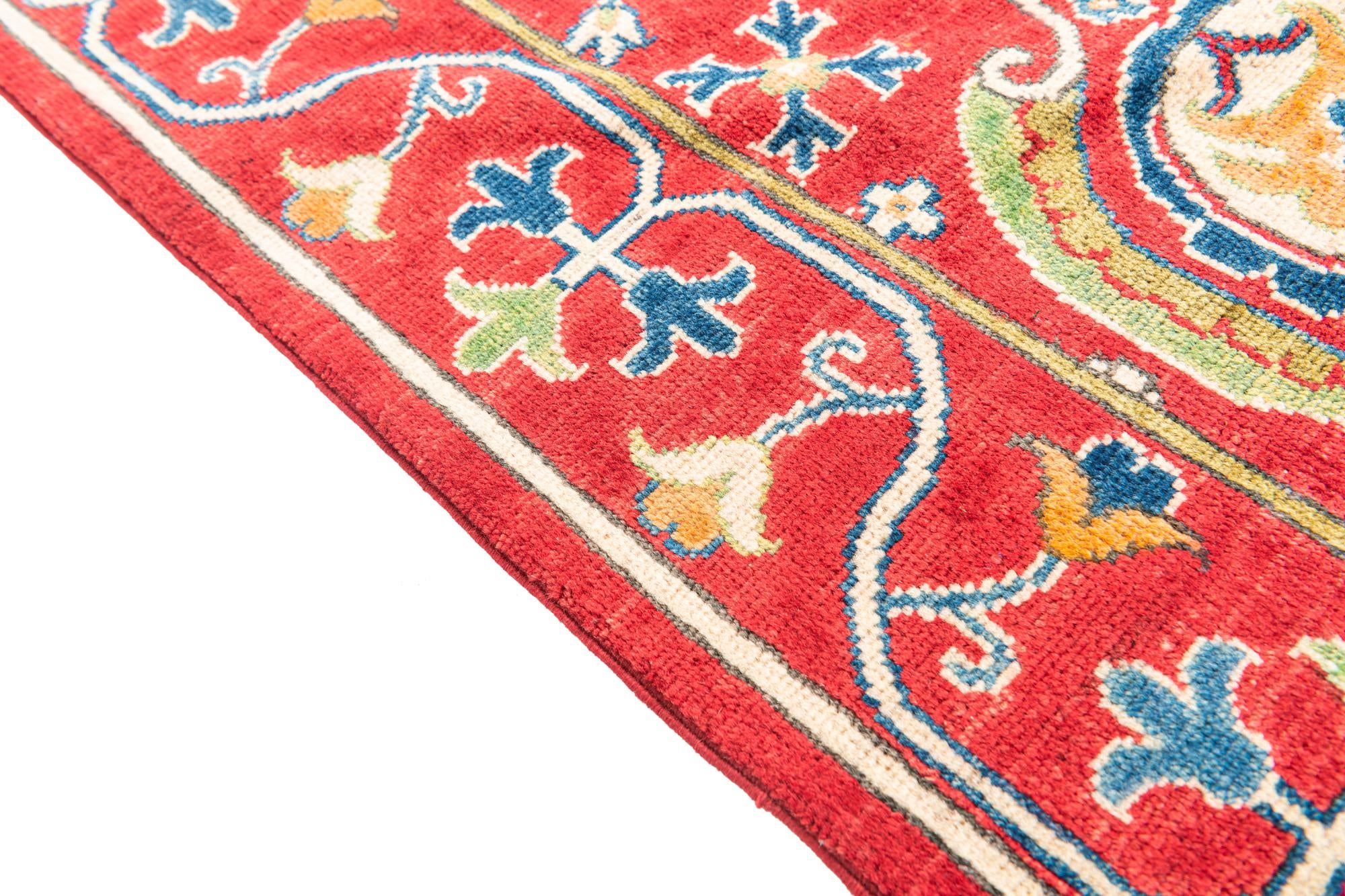 6' 8 x 10' 4 Hand Knotted Kazak Rug