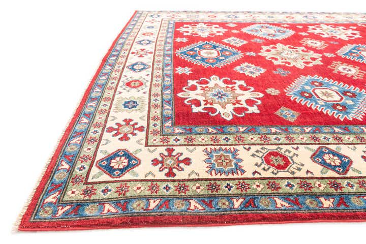 6' 7 x 9' 2 Hand Knotted Kazak Rug