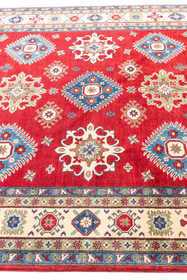 Detail image of 6' 7 x 9' 2 Hand Knotted Kazak Rug