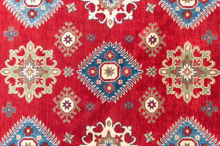 6' 7 x 9' 2 Hand Knotted Kazak Rug