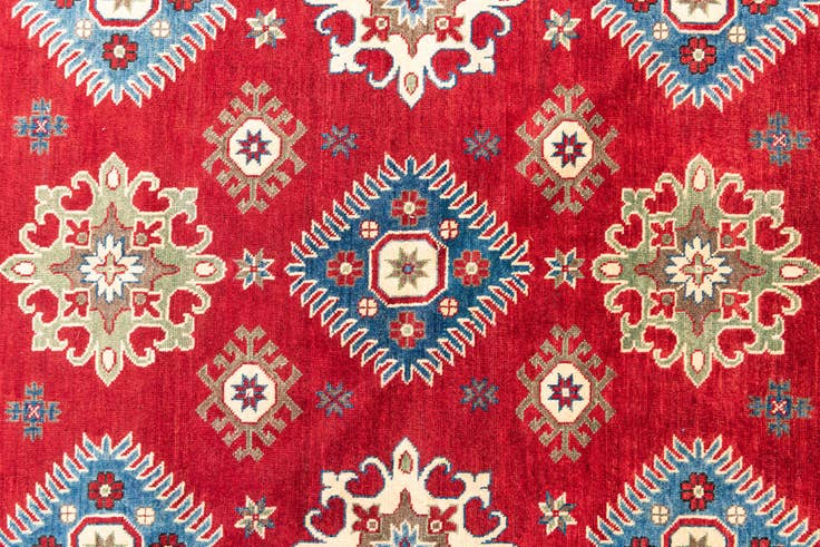 Detail image of 6' 7 x 9' 2 Hand Knotted Kazak Rug