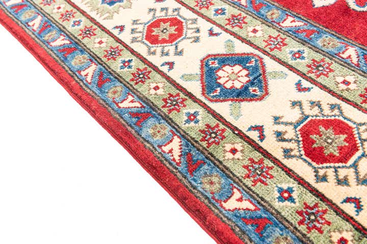 6' 7 x 9' 2 Hand Knotted Kazak Rug