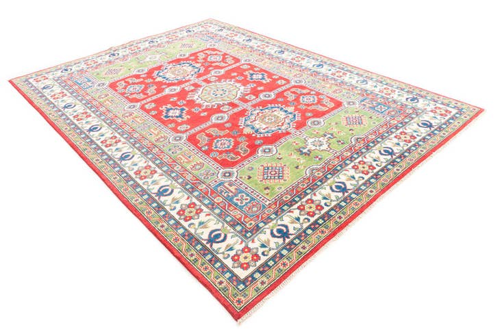 Detail image of 6' 9 x 9' 6 Hand Knotted Kazak Rug