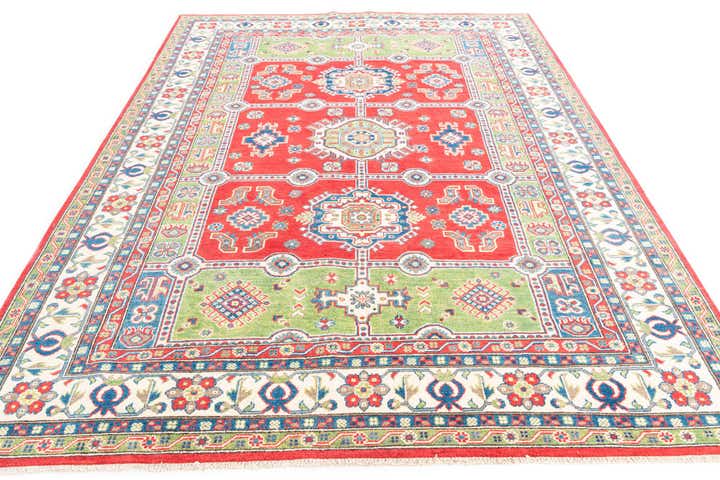 6' 9 x 9' 6 Hand Knotted Kazak Rug