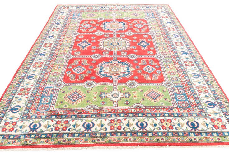 Detail image of 6' 9 x 9' 6 Hand Knotted Kazak Rug