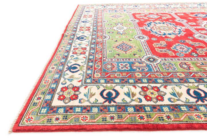 6' 9 x 9' 6 Hand Knotted Kazak Rug