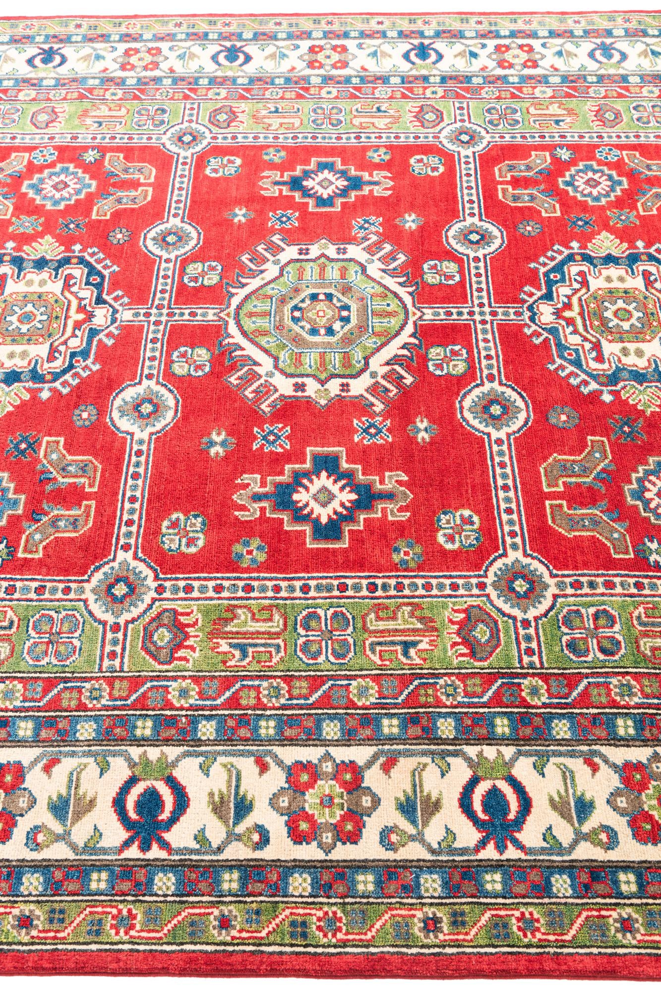 6' 9 x 9' 6 Hand Knotted Kazak Rug