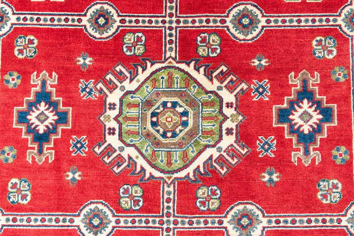 6' 9 x 9' 6 Hand Knotted Kazak Rug