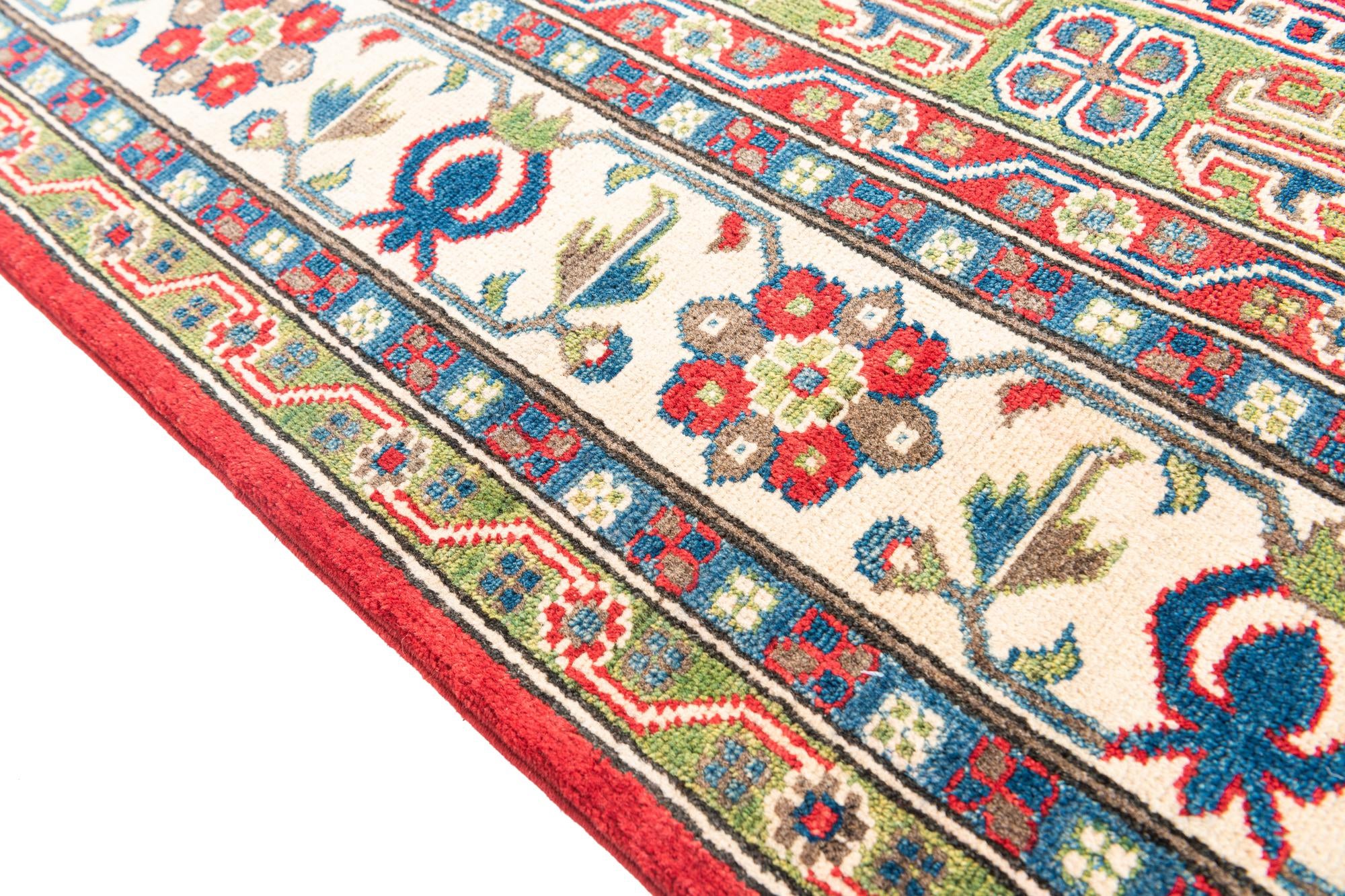 6' 9 x 9' 6 Hand Knotted Kazak Rug