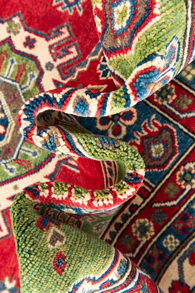6' 9 x 9' 6 Hand Knotted Kazak Rug