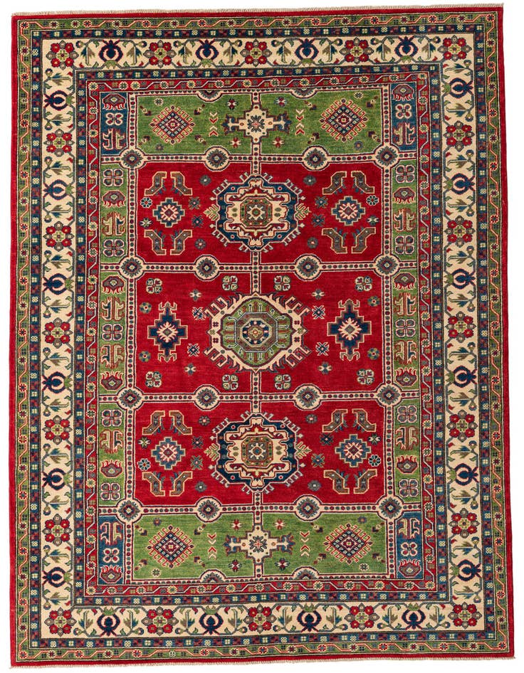 Detail image of 6' 9 x 9' 6 Hand Knotted Kazak Rug