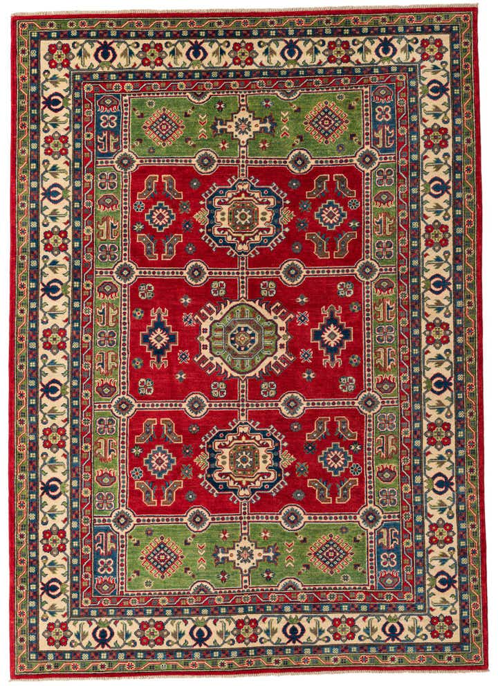 6' 9 x 9' 6 Hand Knotted Kazak Rug