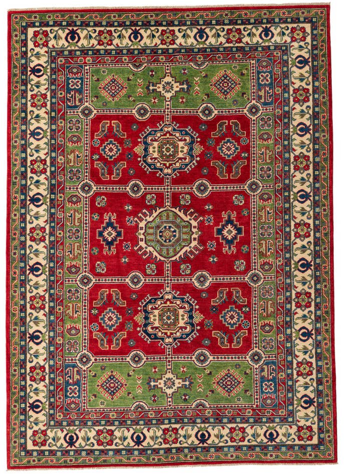 Detail image of 6' 9 x 9' 6 Hand Knotted Kazak Rug