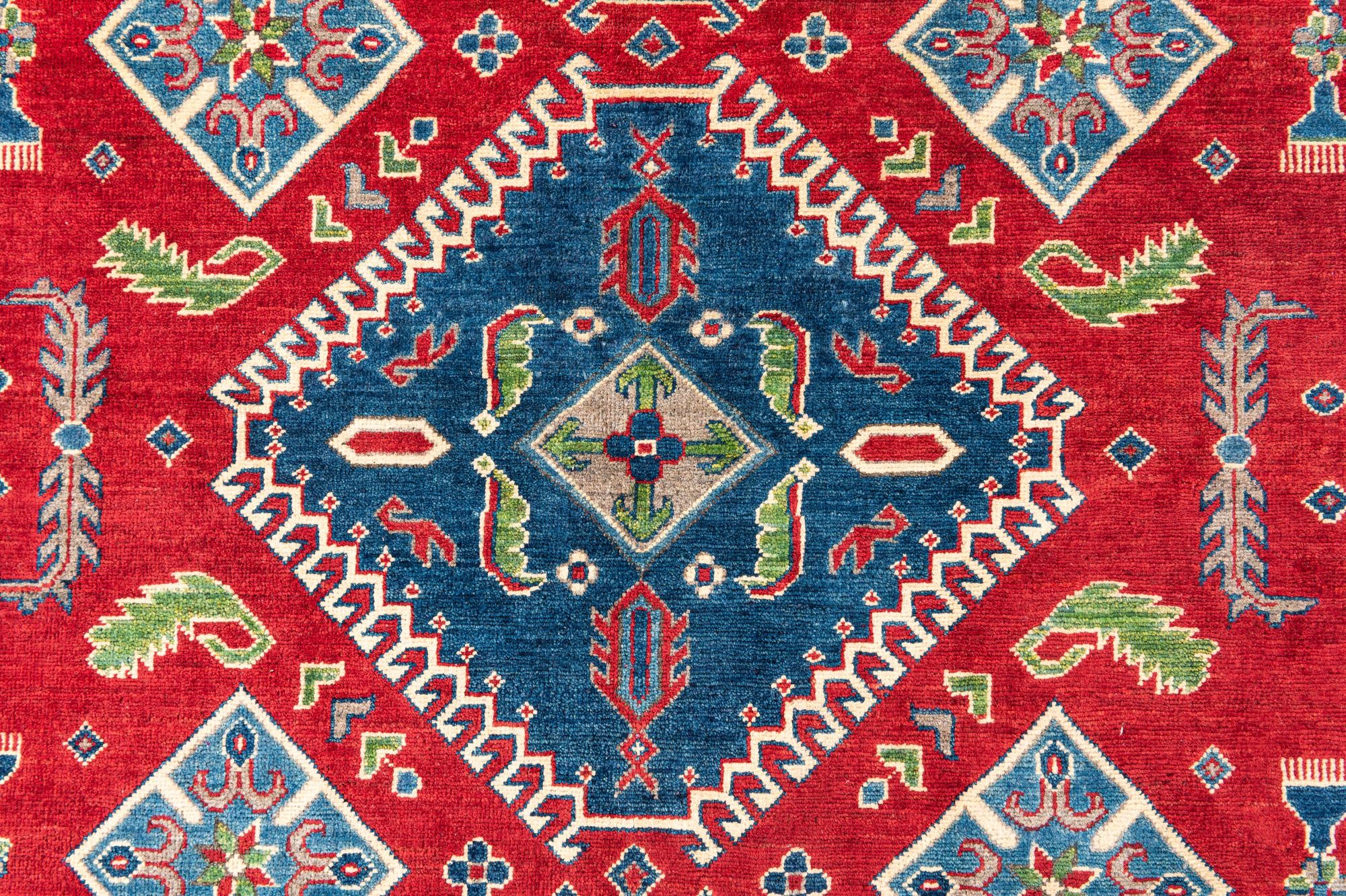 6' 7 x 10' Hand Knotted Kazak Rug