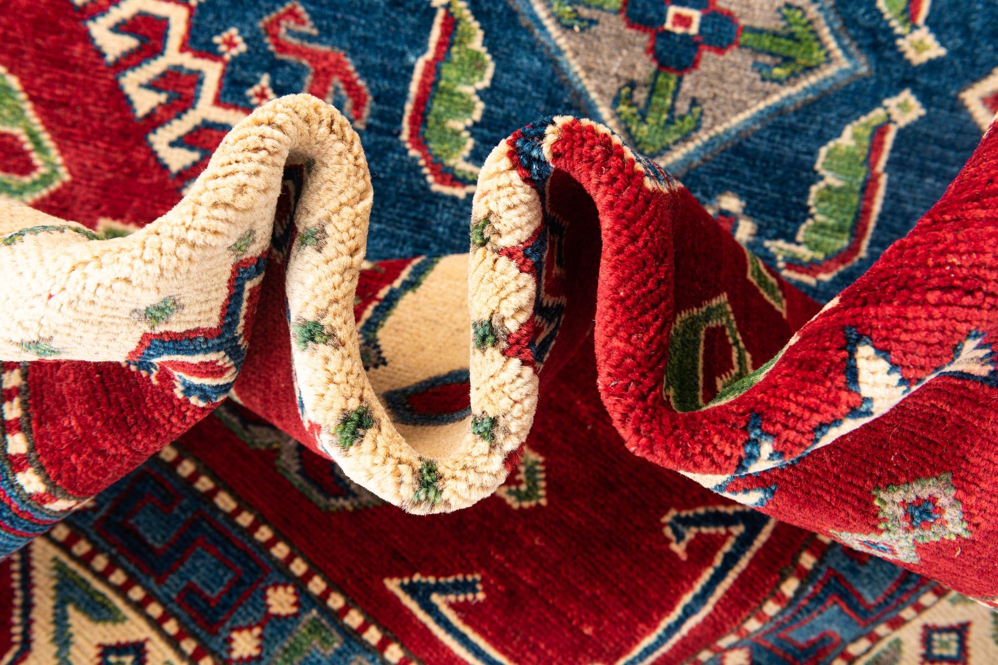 6' 7 x 10' Hand Knotted Kazak Rug