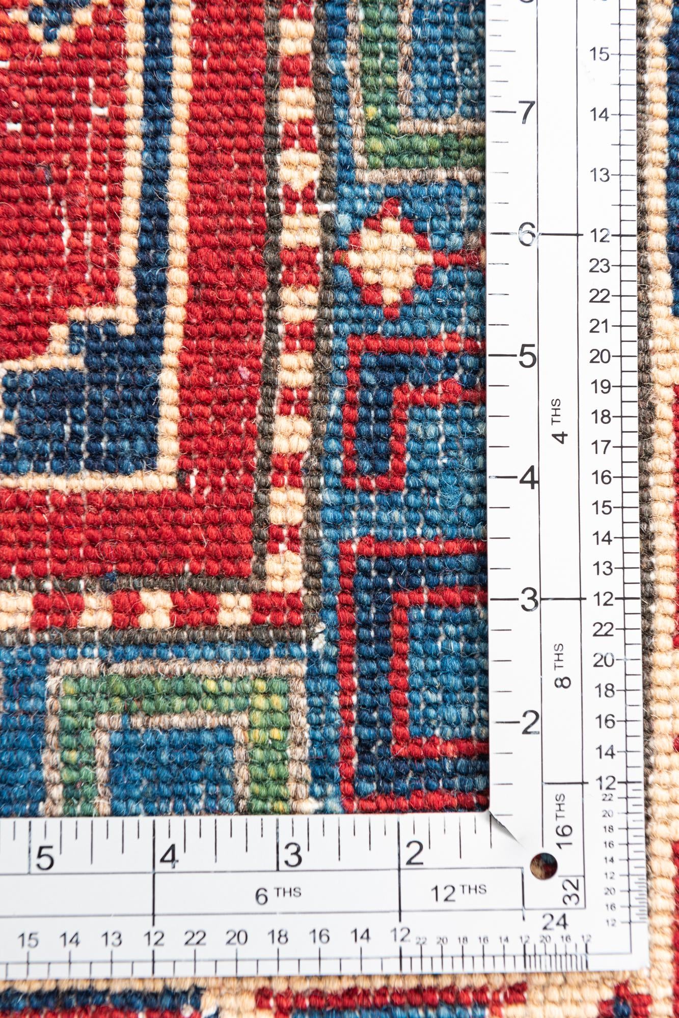 6' 7 x 10' Hand Knotted Kazak Rug