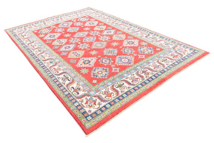 6' 6 x 9' 8 Hand Knotted Kazak Rug