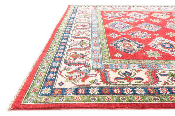 6' 6 x 9' 8 Hand Knotted Kazak Rug