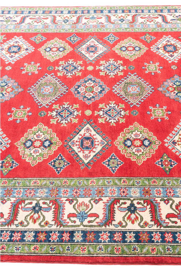 Detail image of 6' 6 x 9' 8 Hand Knotted Kazak Rug