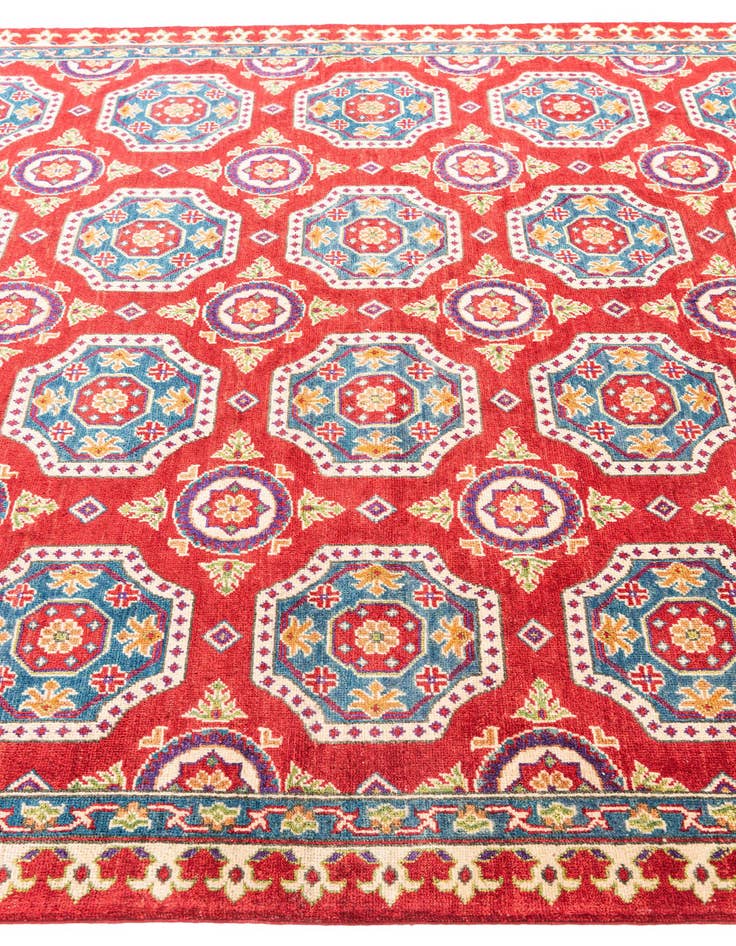 Detail image of 6' 8 x 9' 9  Hand Knotted Kazak Rug
