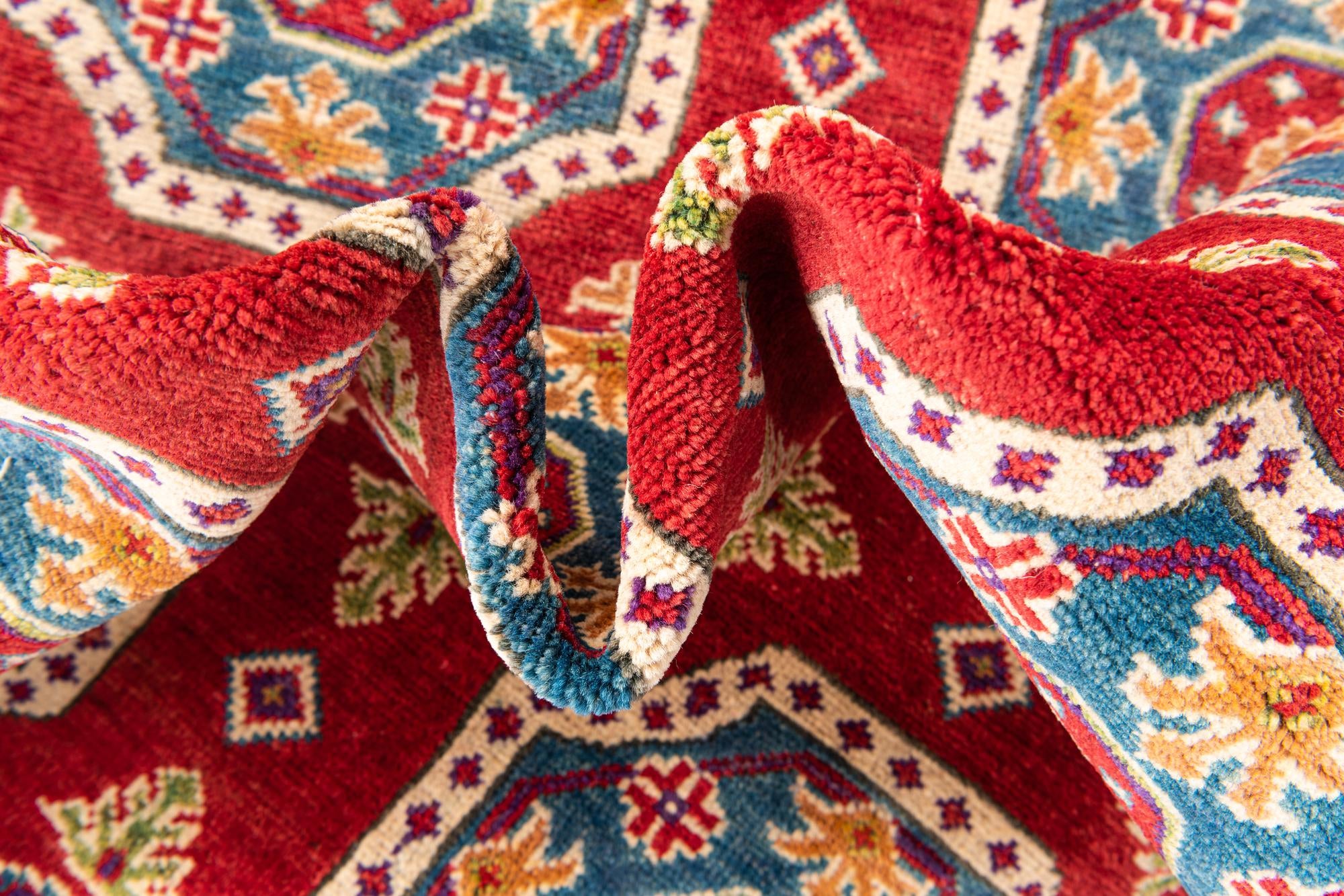 6' 8 x 9' 9 Hand Knotted Kazak Rug