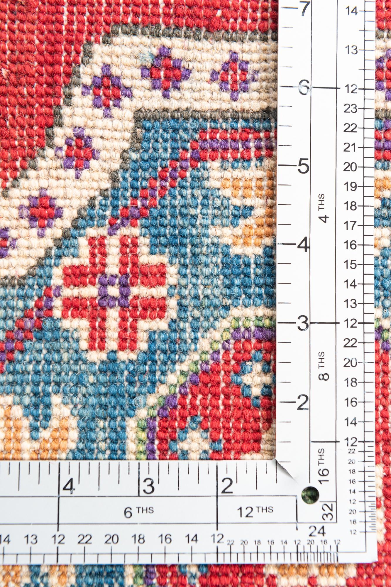 6' 8 x 9' 9 Hand Knotted Kazak Rug