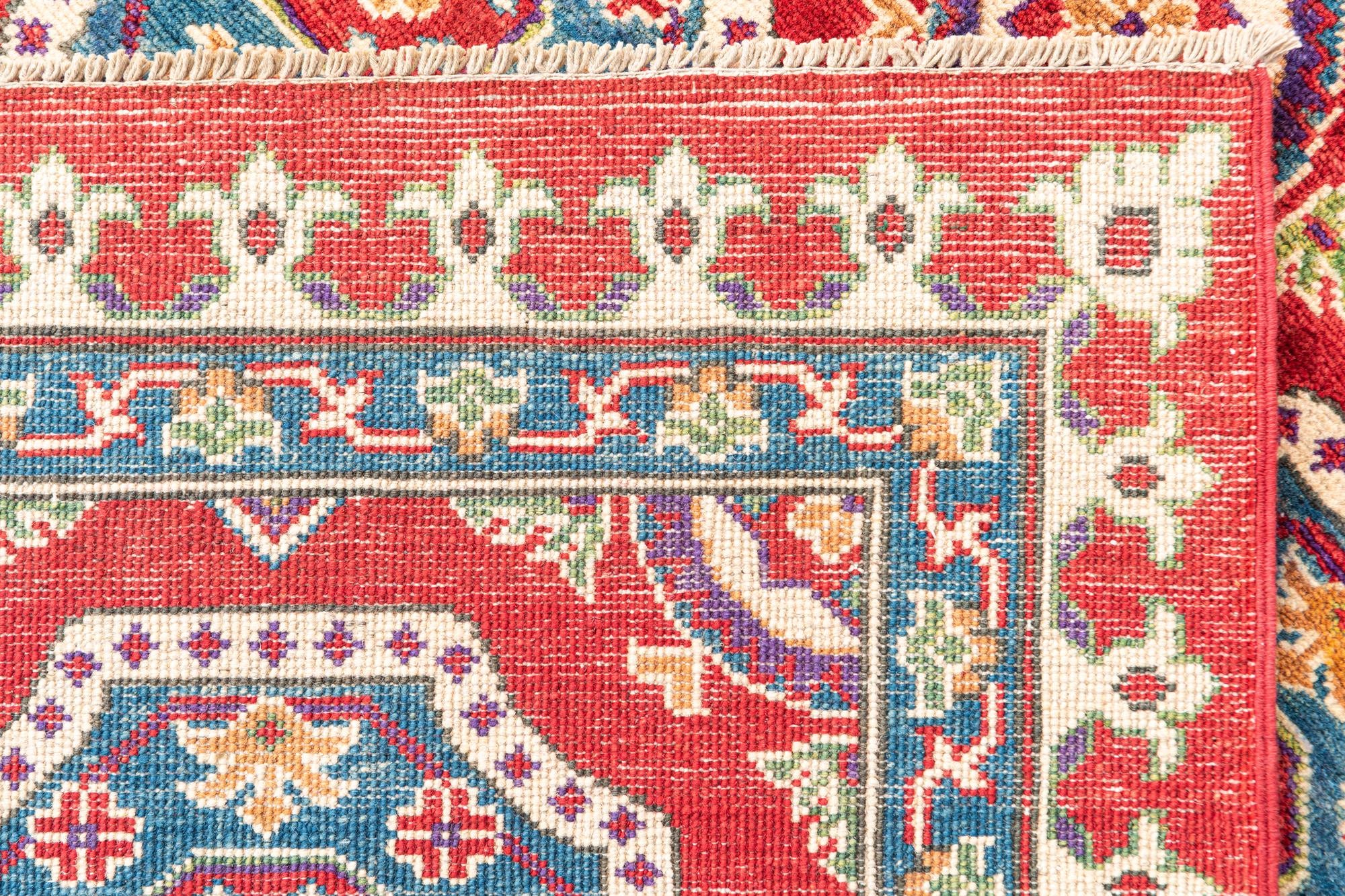 6' 8 x 9' 9 Hand Knotted Kazak Rug