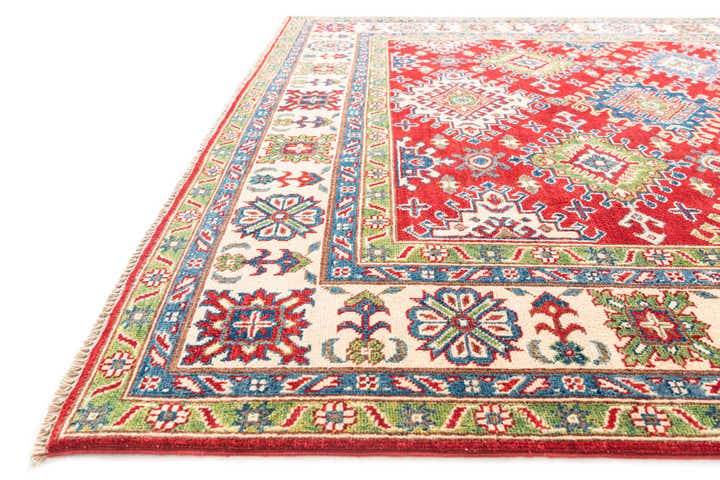6' 8 x 10' Hand Knotted Kazak Rug