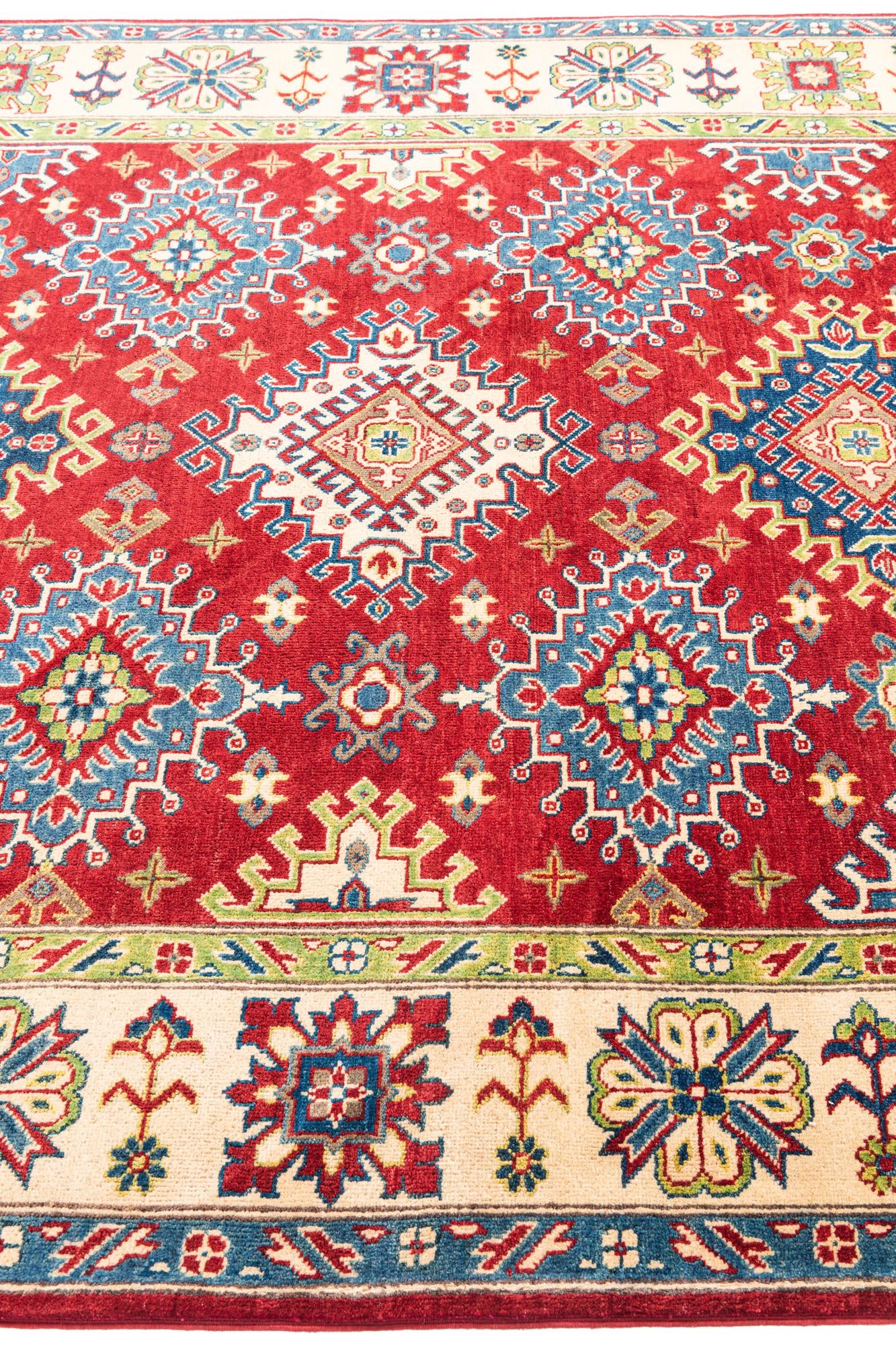 6' 7 x 10' Hand Knotted Kazak Rug
