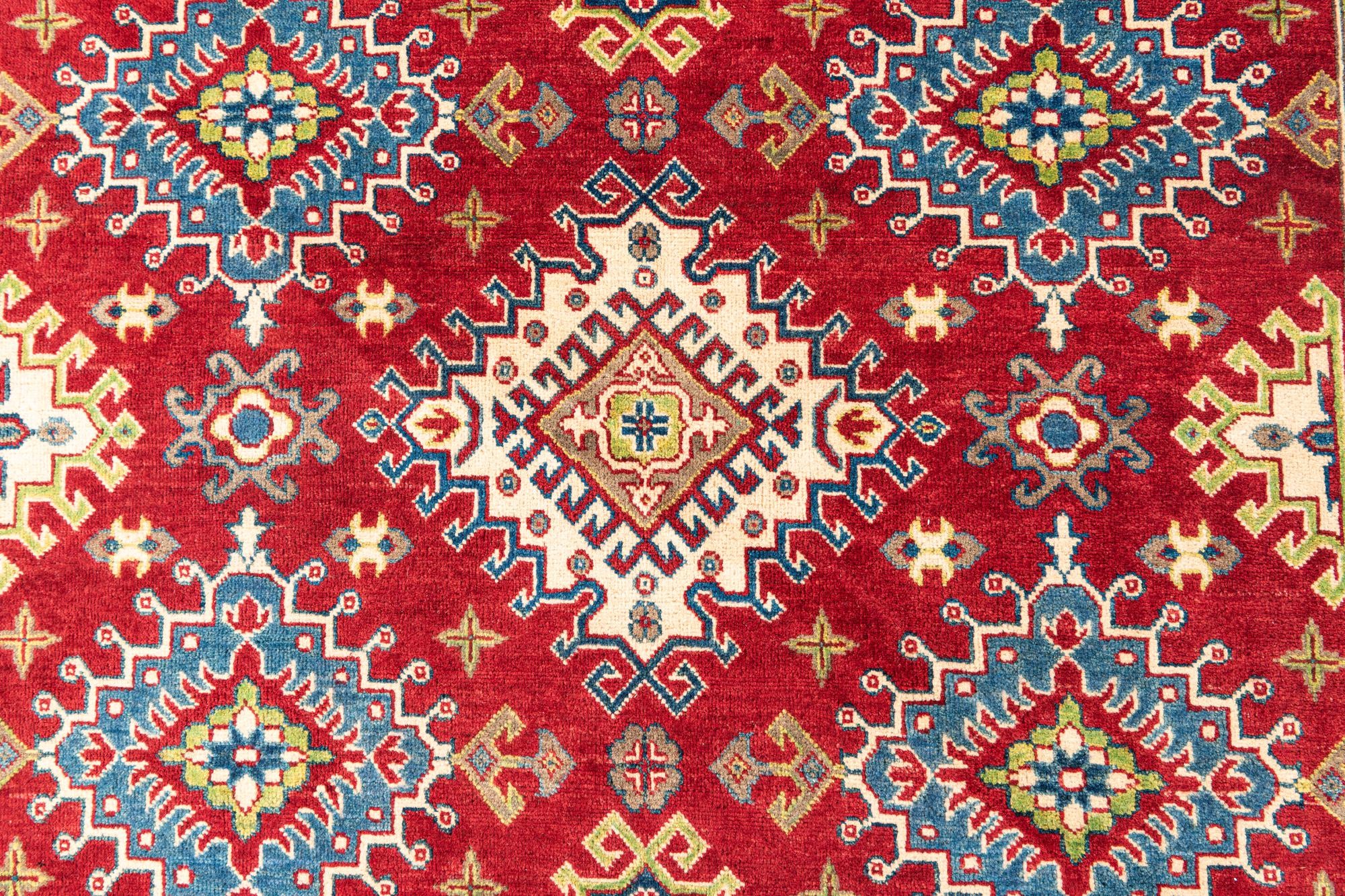 6' 7 x 10' Hand Knotted Kazak Rug